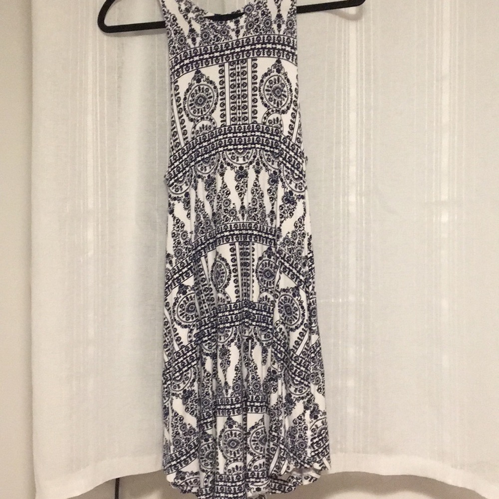 Ava sky printed dress
